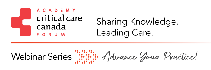 Logo of Critical Care Canada Forum Academy Webinar Series